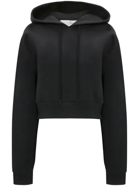Худи с вышитым логотипом Victoria Beckham, черный