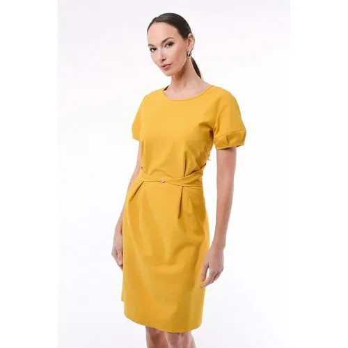 Платье Тамбовчанка, размер 50, желтый