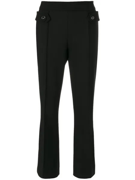 Prada cropped flared trousers, черный