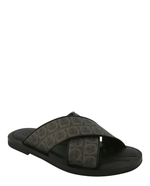 Сандалии Sion Gancini Salvatore Ferragamo, черный