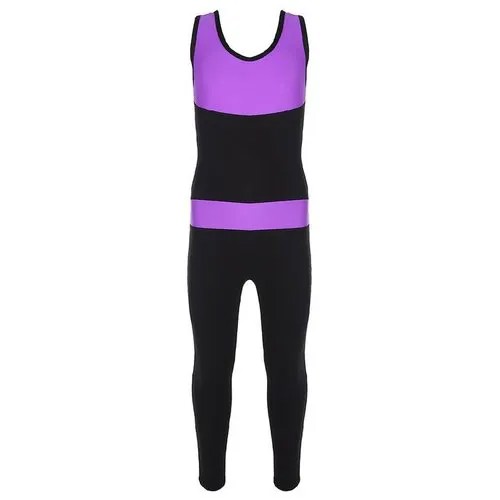 Комбинезон Grace Dance, размер 30, черный, фиолетовый