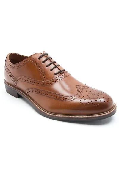 Деловые классические кожаные туфли-броги 'Cardew' Thomas Crick, коричневый