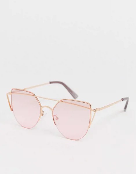 Солнцезащитные очки в угловатой оправе Aldo-Розовый