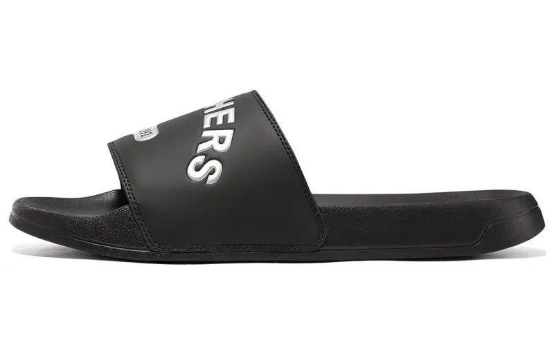 Боковые линии Шлепанцы мужские черные Skechers