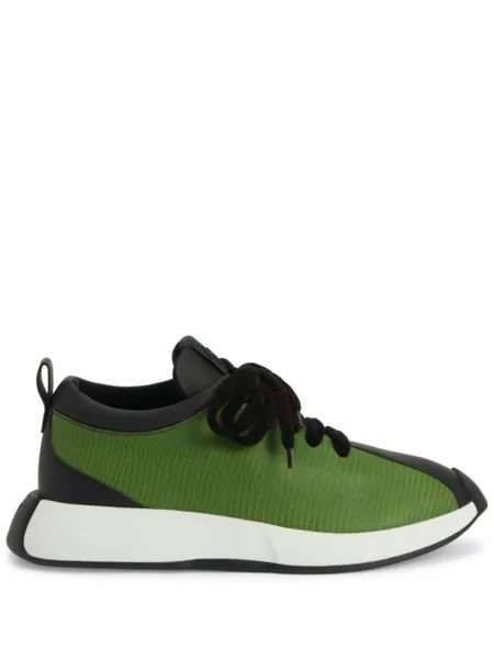 Giuseppe Zanotti кроссовки Ferox со вставками, зеленый