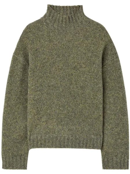 Jil Sander джемпер с высоким воротником, серый