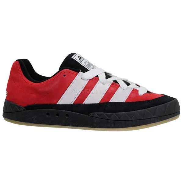 Мужские красные замшевые туфли для скейтбординга Adidas Originals Adimatic, размер 11,5