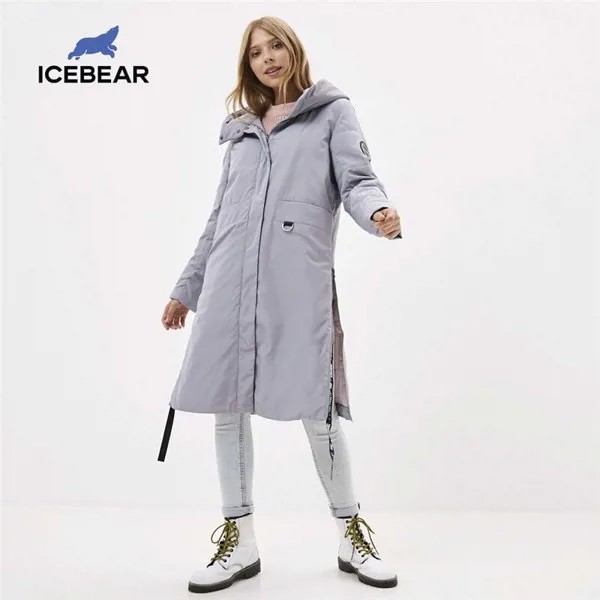 ICEbear 2021 женская осенняя куртка качественное женское пальто длинная женская парка брендовая одежда GWC20066I