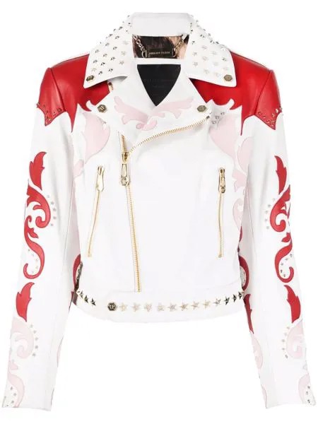 Philipp Plein куртка вязки интарсия