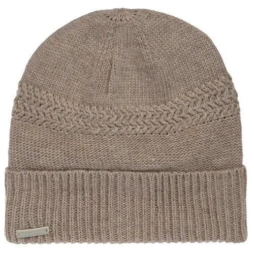 Шапка SEEBERGER арт. 18298-0 TURN-UP BEANIE (песочный), размер UNI