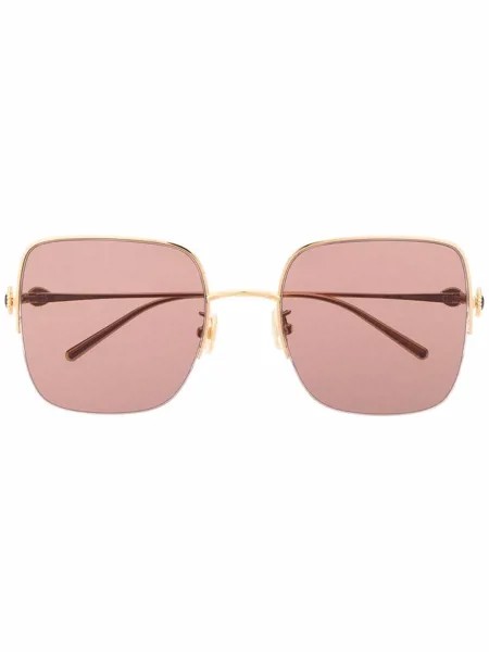 Boucheron Eyewear солнцезащитные очки в квадратной оправе