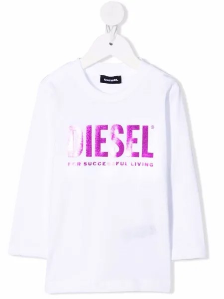 Diesel Kids футболка с длинными рукавами и логотипом