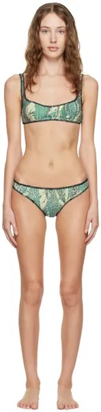 Эксклюзивное зеленое бикини SSENSE Luna Del Pinal