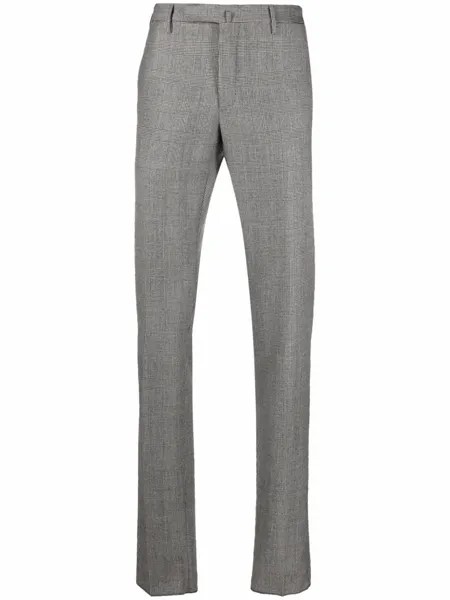 Incotex checked wool trousers