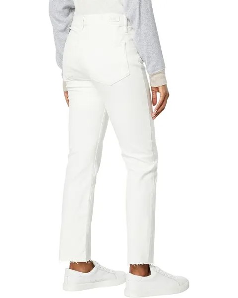 Джинсы Paige High-Rise Edgemont Straight w/ Raw Hem in Gold Coast, цвет Gold Coast