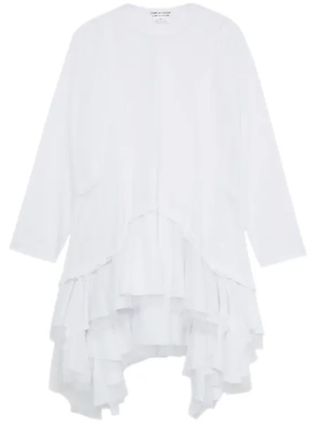 Ярусное платье-футболка Comme Des Garçons Comme Des Garçons, белый