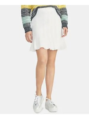 RACHEL ROY Женская белая мини-юбка с рюшами M
