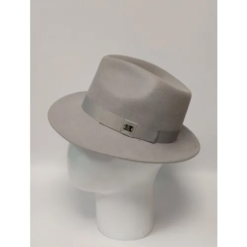 Шляпа федора Cardinal & Margo, демисезон/зима, размер M, серый