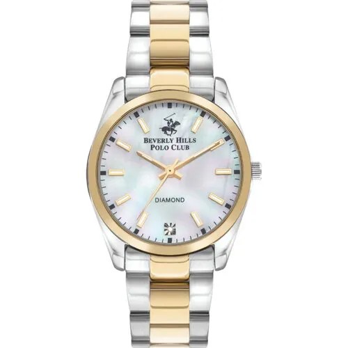 Наручные часы Beverly Hills Polo Club BP3301X.220, золотой, серебряный