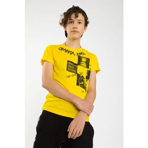 Футболка Reporter Young, размер 152, желтый, черный