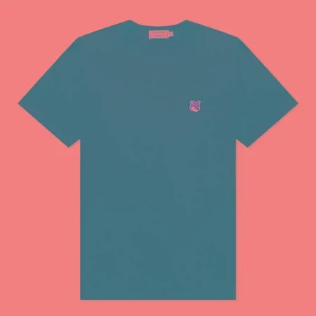 Мужская футболка Maison Kitsune Fox Head Patch Classic, цвет оливковый, размер M