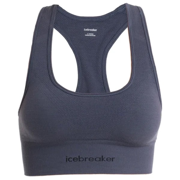 Спортивный бюстгальтер Icebreaker Women's Merino Seamless Active Bra, графитовый