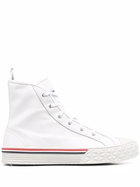 Thom Browne высокие кеды, белый