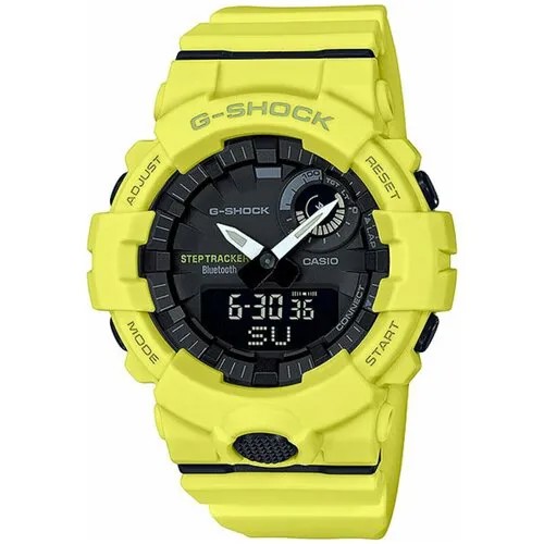 Наручные часы CASIO G-Shock GBA-800-9A, желтый, черный