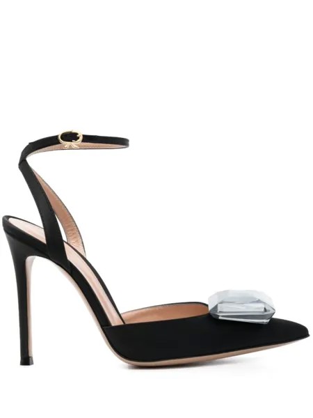 Gianvito Rossi туфли с камнями, черный