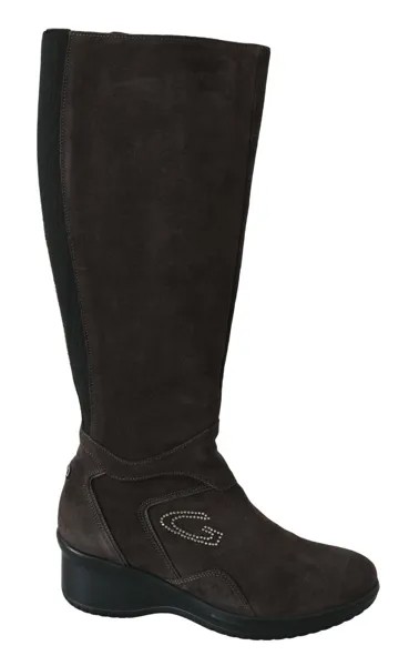 ALBERTO GUARDIANI Shoes Брюнетко-коричневые ботинки на плоской подошве с молнией и полной молнией EU35 / US4.5