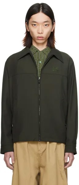 Зеленая спортивная куртка Needles