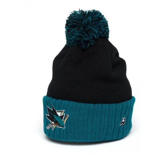 Шапка ATRIBUTIKA & CLUB San Jose Sharks 59258(55-58 / черно-бирюзовый/55-58)