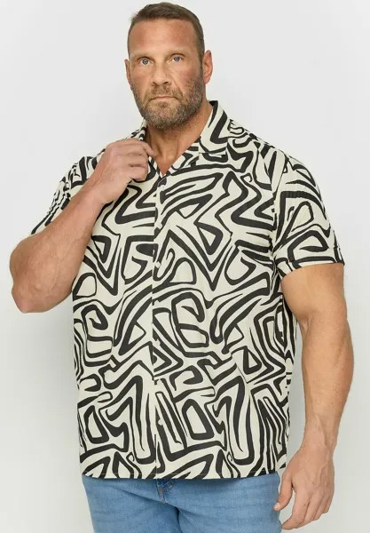 Рубашка Abstract Print Short Sleeve BadRhino, белая