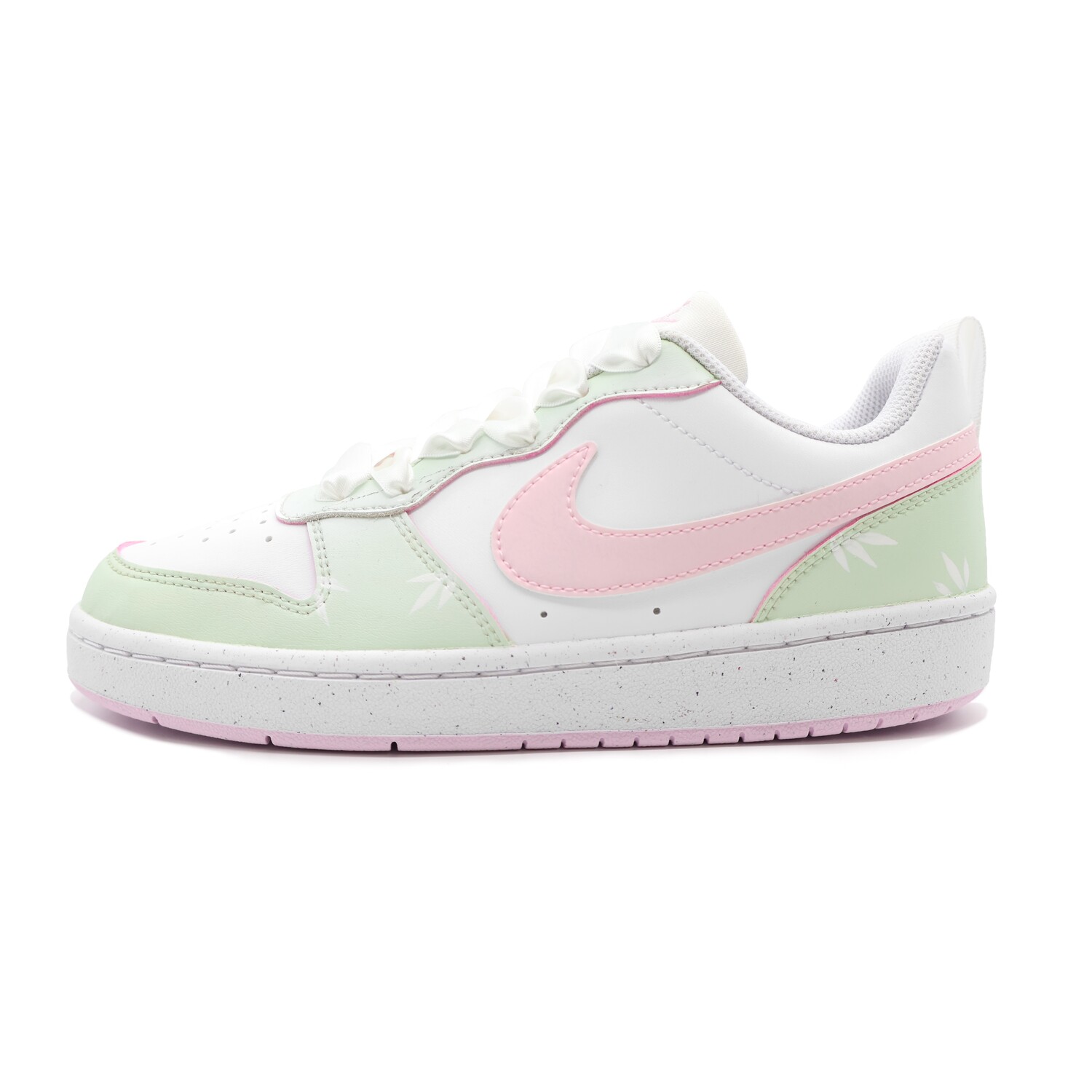 Кроссовки Nike Court Borough Skateboarding Shoes Women's Low-top Pink/white/green, светло-зеленый