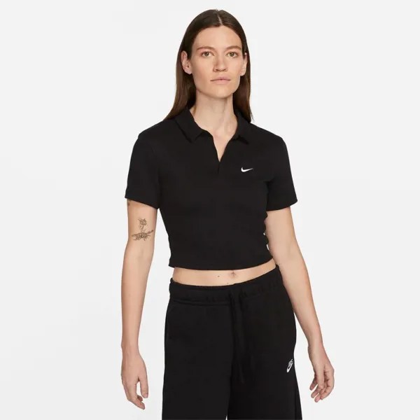 Женская футболка поло Nike Sportswear Essentials с коротким рукавом DV7885-010