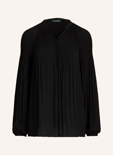 Блуза LAUREN RALPH LAUREN mit Plissee, черный