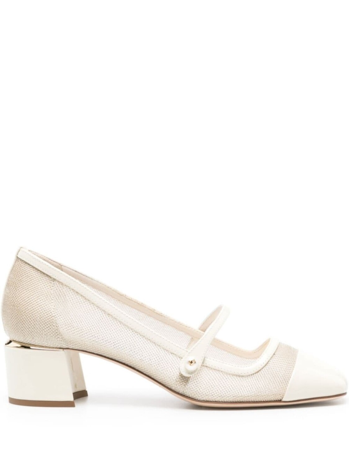 Jimmy Choo туфли Elisa 45 с эффектом металлик, белый