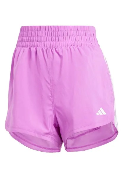 Спортивные шорты Pacer Stripes Rise adidas Performance, фиолетовый