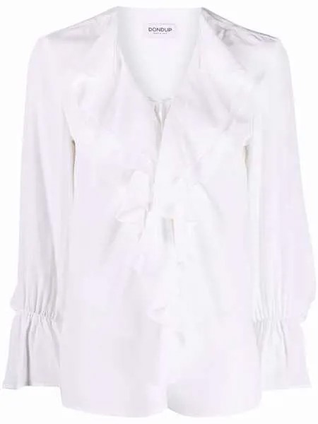 DONDUP блузка с расклешенными рукавами и оборками