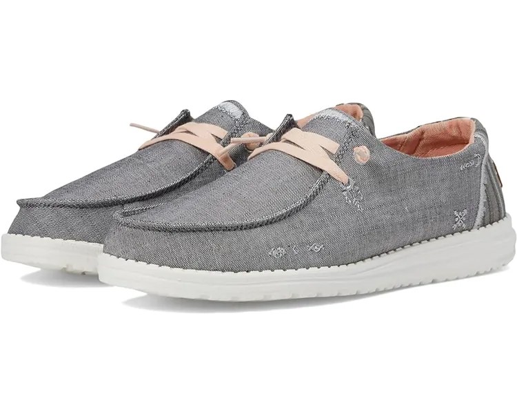 Кроссовки Hey Dude Wendy Boho Slip-On Casual Shoes, цвет Grey 1