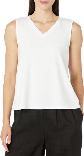 Майка V-Neck Tank Eileen Fisher, белый