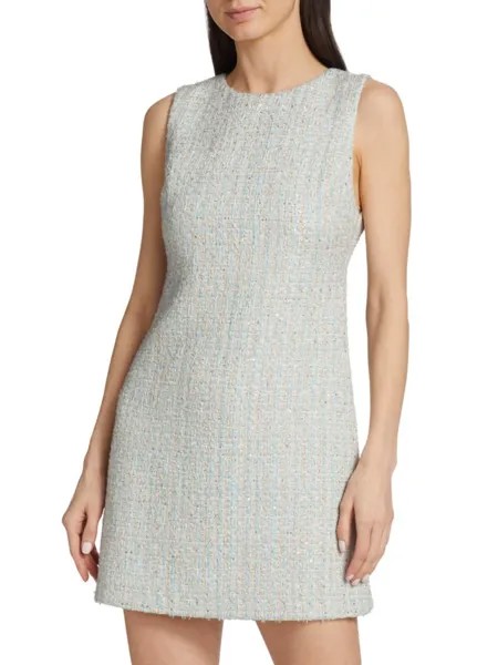 Мини-платье Coley А-силуэта Alice + Olivia, цвет Blue Beige