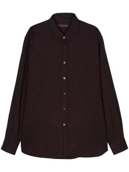 Corneliani меланжевая рубашка, красный
