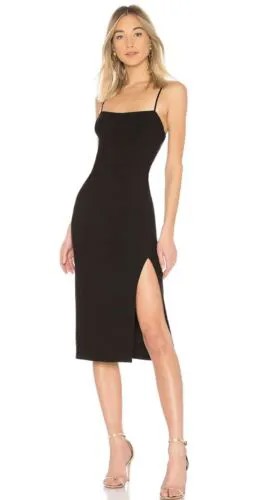 Cinq A Sept Cairen сексуальное маленькое черное платье с разрезом по бокам и открытой спиной 0 394 доллара США