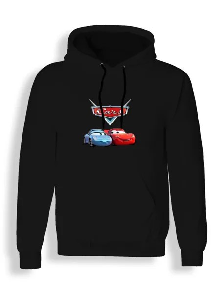 Худи унисекс СувенирShop Тачки/Cars/Молния Маккуин 9 черное 3XL