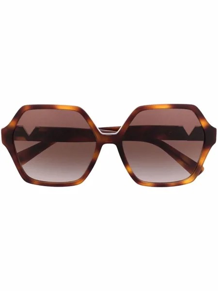 Valentino Eyewear солнцезащитные очки с логотипом VLogo Signature