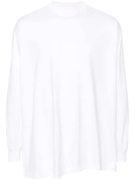Balenciaga лонгслив с логотипом, белый