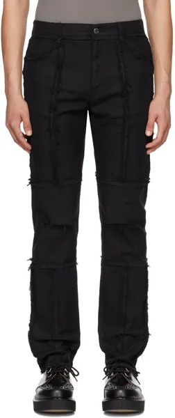 Черные джинсы с необработанными краями Undercover
