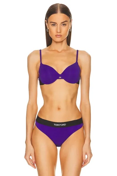 Бюстгальтер Tom Ford Padded Signature, цвет Cobalt Purple