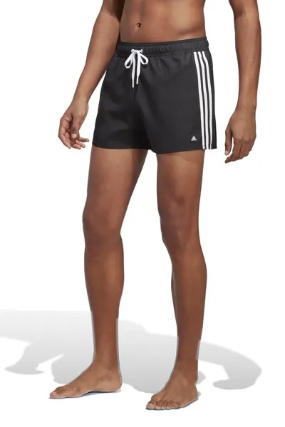 Performance CLX Очень короткие плавки-шорты с тремя полосками adidas, черный